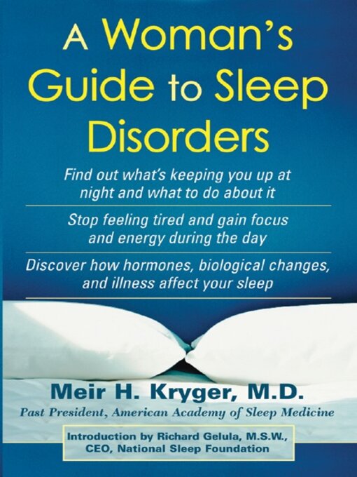 Cover image for A Woman's Guide to Sleep Disorders